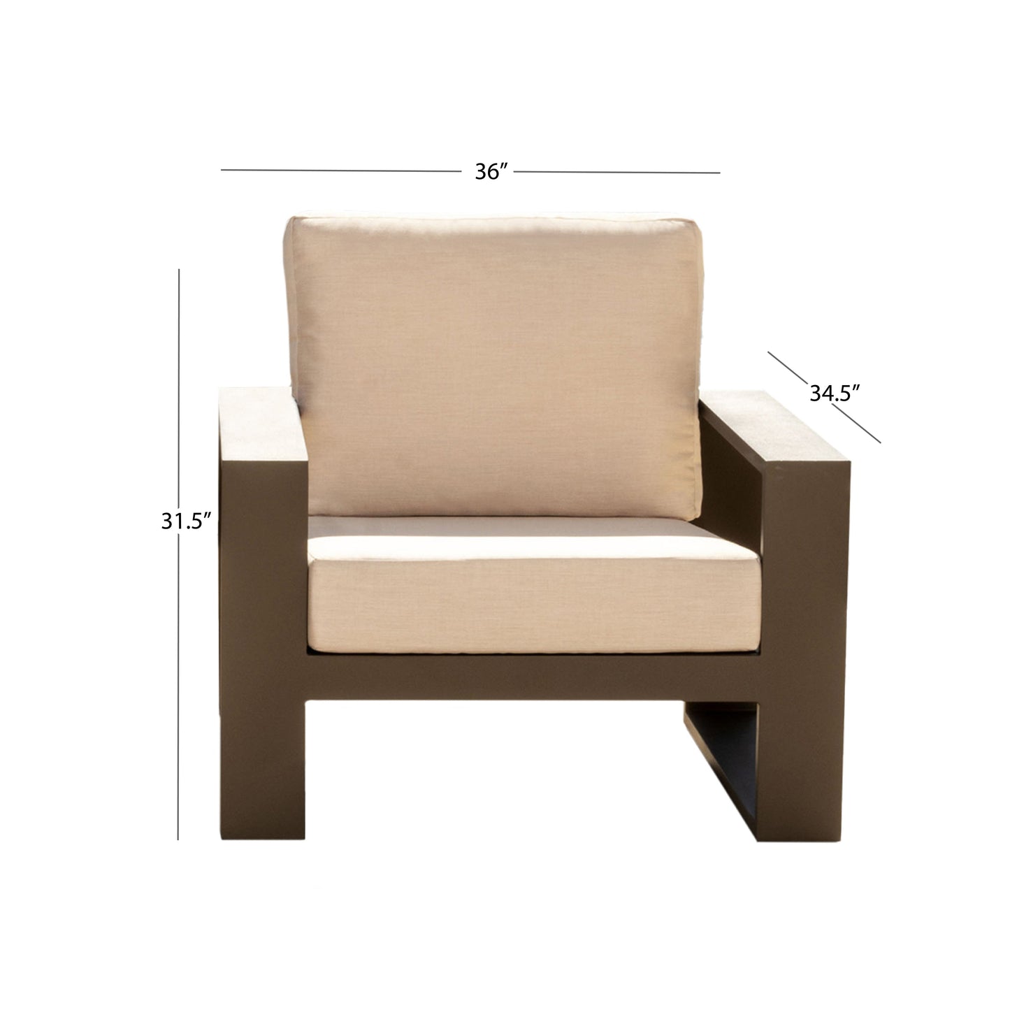 Fauteuil Torren (lot de 2) - Beige