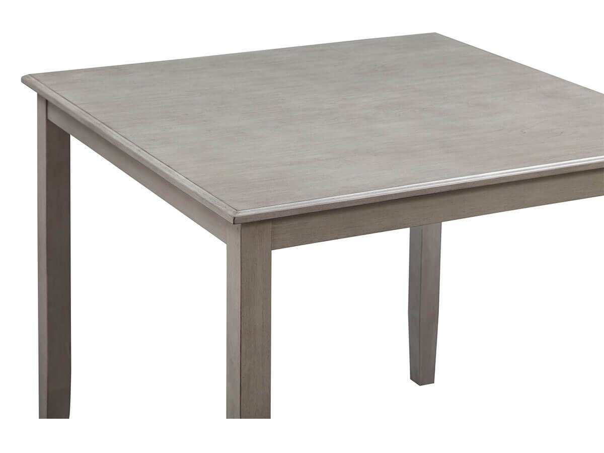 Ensemble de salle à manger Walker 5 pièces en bois, hauteur comptoir - Gris