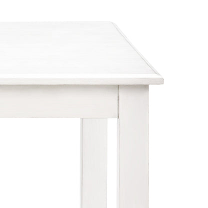 Table de comptoir haute Walker en bois - Blanche