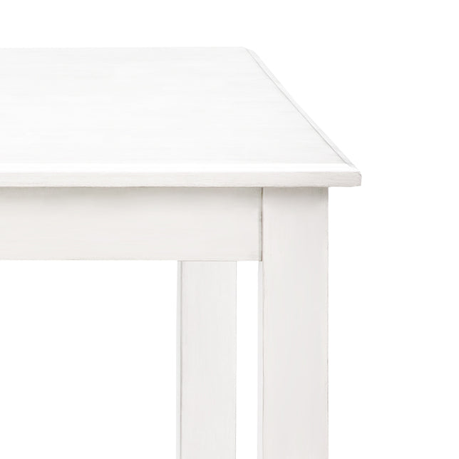 Table de comptoir haute Walker en bois - Blanche