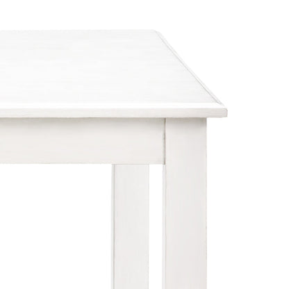 Table de comptoir haute Walker en bois - Blanche