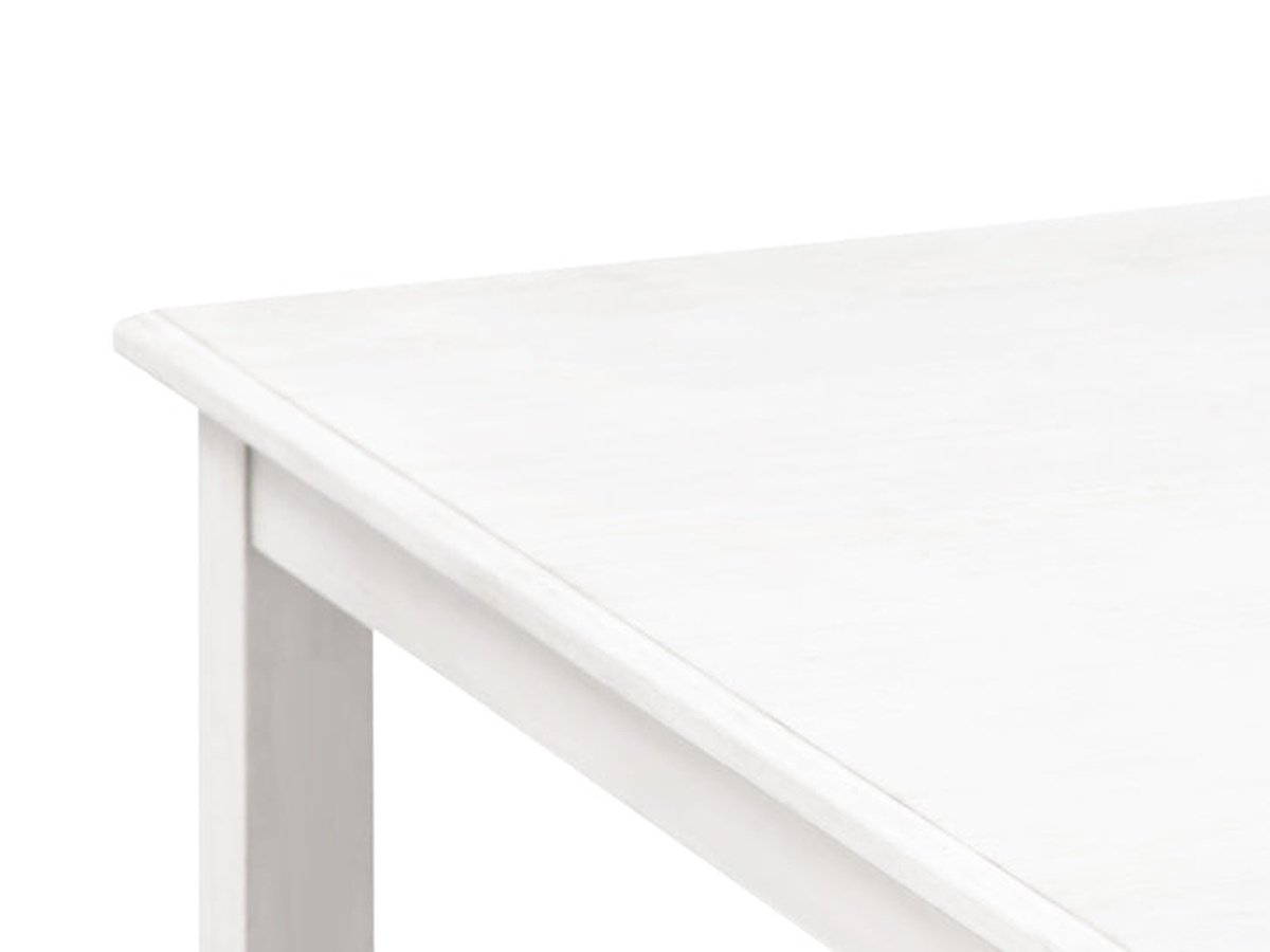 Ensemble de salle à manger Walker 5 pièces en bois, hauteur comptoir - Blanc