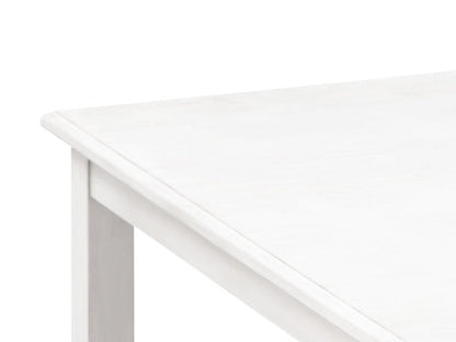 Ensemble de salle à manger Walker 5 pièces en bois, hauteur comptoir - Blanc