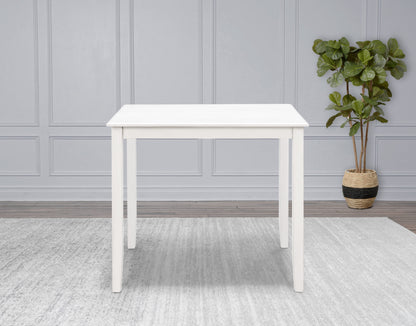 Table de comptoir haute Walker en bois - Blanche