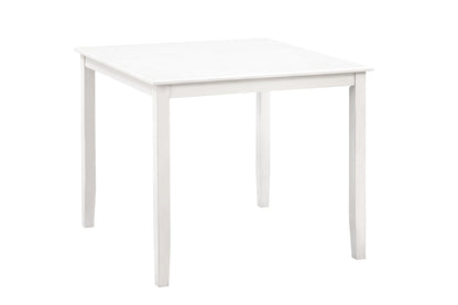 Table de comptoir haute Walker en bois - Blanche