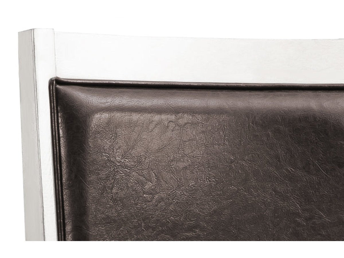 Ensemble de salle à manger Walker 5 pièces en bois, hauteur comptoir - Blanc