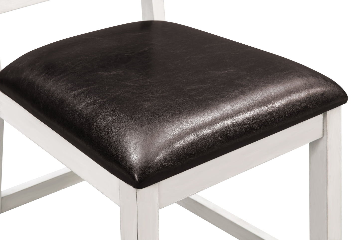 Tabourets de bar Walker en bois (lot de 4), blancs