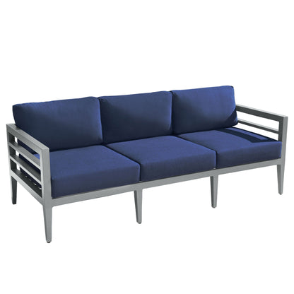 Belamar 1 Canapé + Fauteuil (Lot de 2) - Bleu