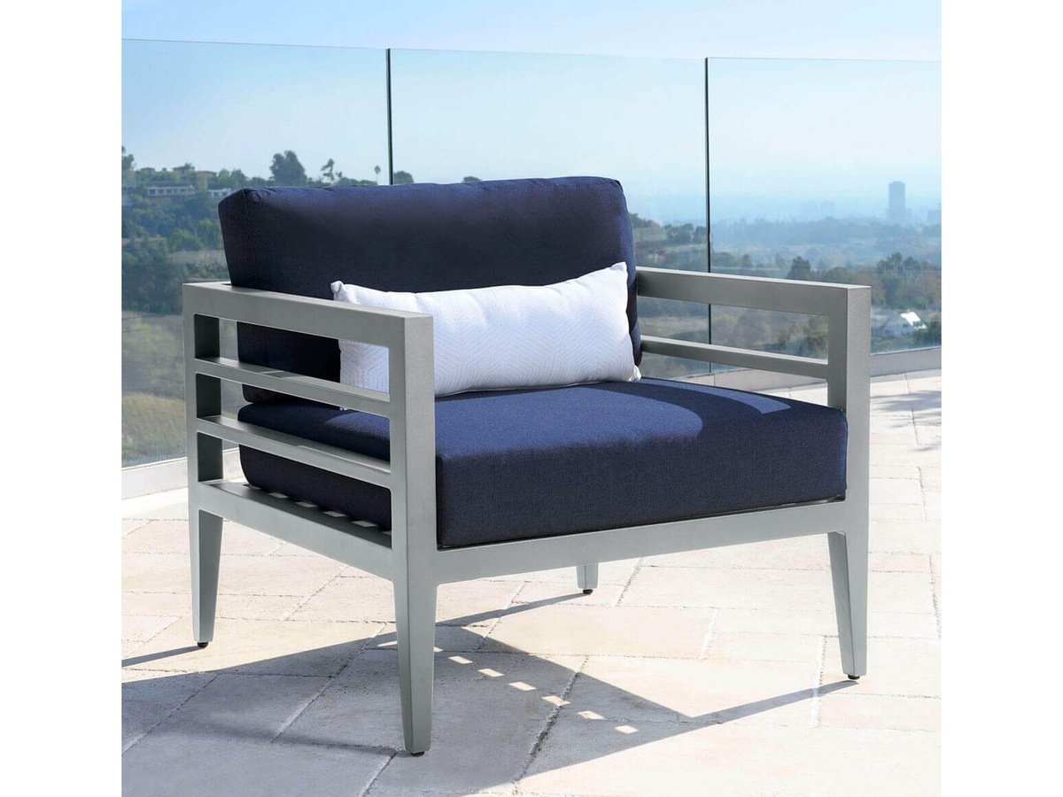 Fauteuil Belamar (lot de 2) - Bleu