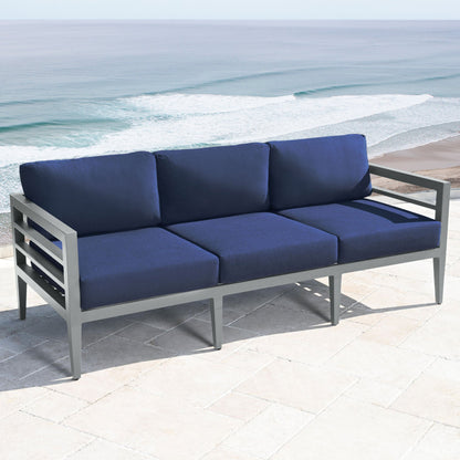 Belamar 1 Canapé + Fauteuil (Lot de 2) - Bleu