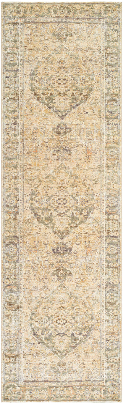 Tapis Becki Owens Renaissance fait main, corail et taupe