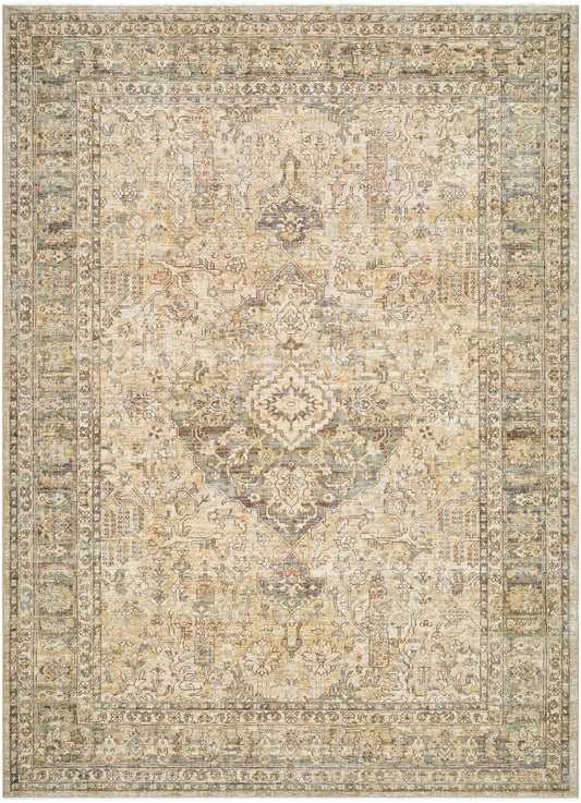 Tapis Becki Owens Renaissance fait main, corail et taupe