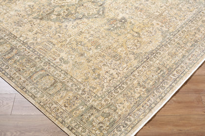 Tapis Becki Owens Renaissance fait main, corail et taupe