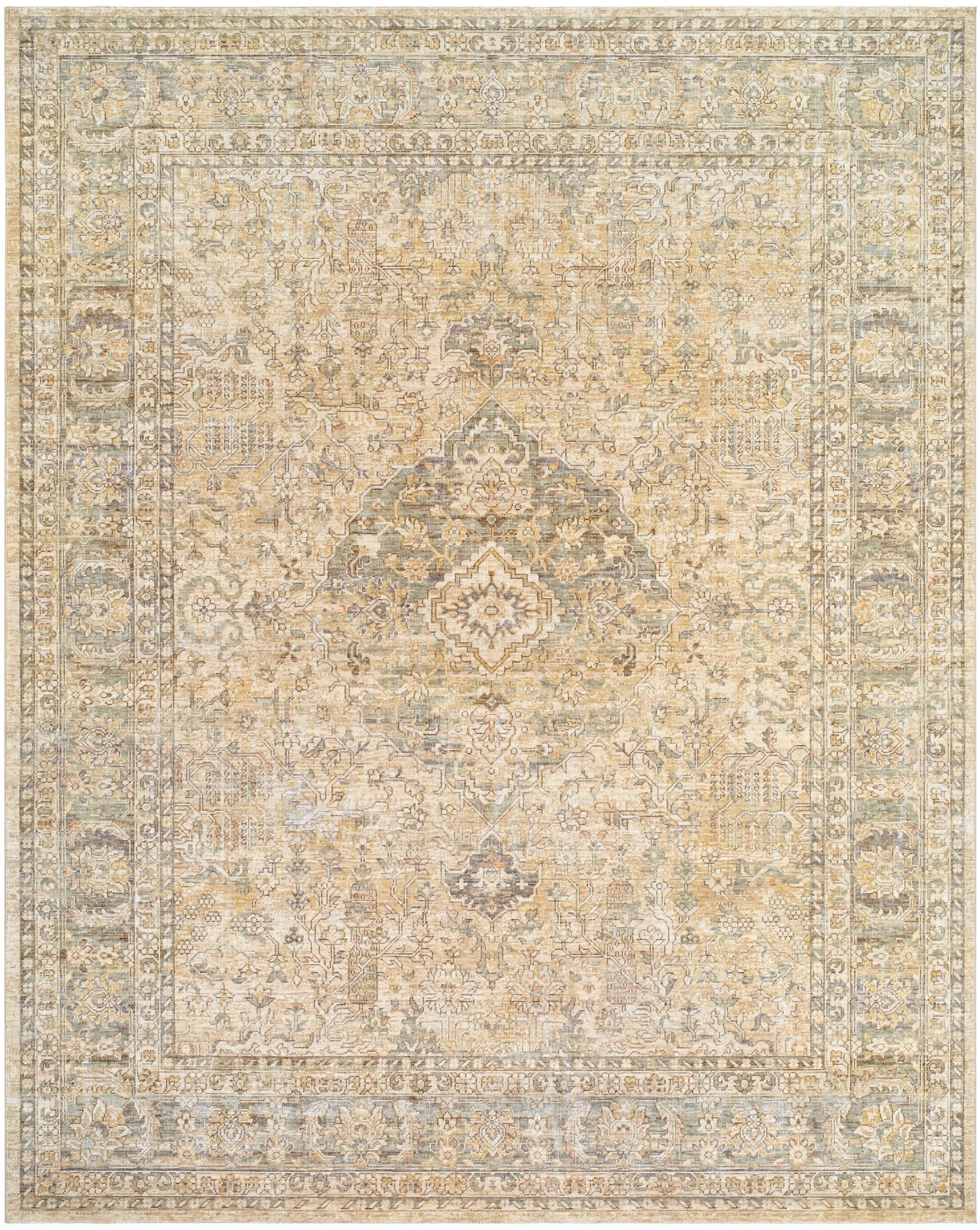 Tapis Becki Owens Renaissance fait main, corail et taupe