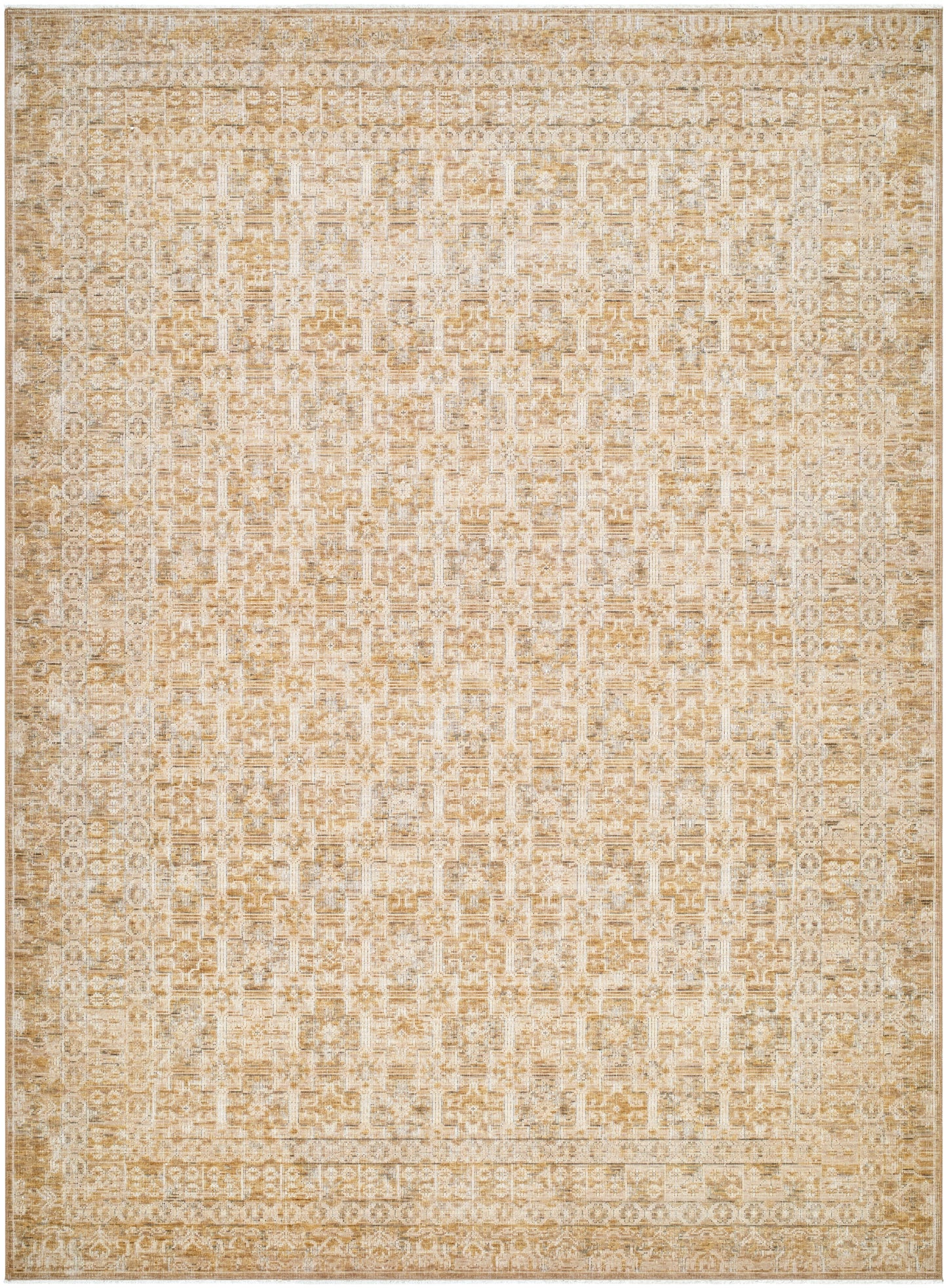 Tapis Becki Owens Renaissance fait main, beige et taupe