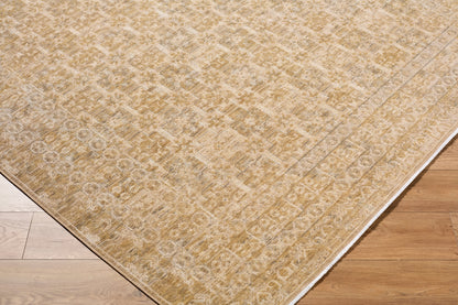 Tapis Becki Owens Renaissance fait main, beige et taupe
