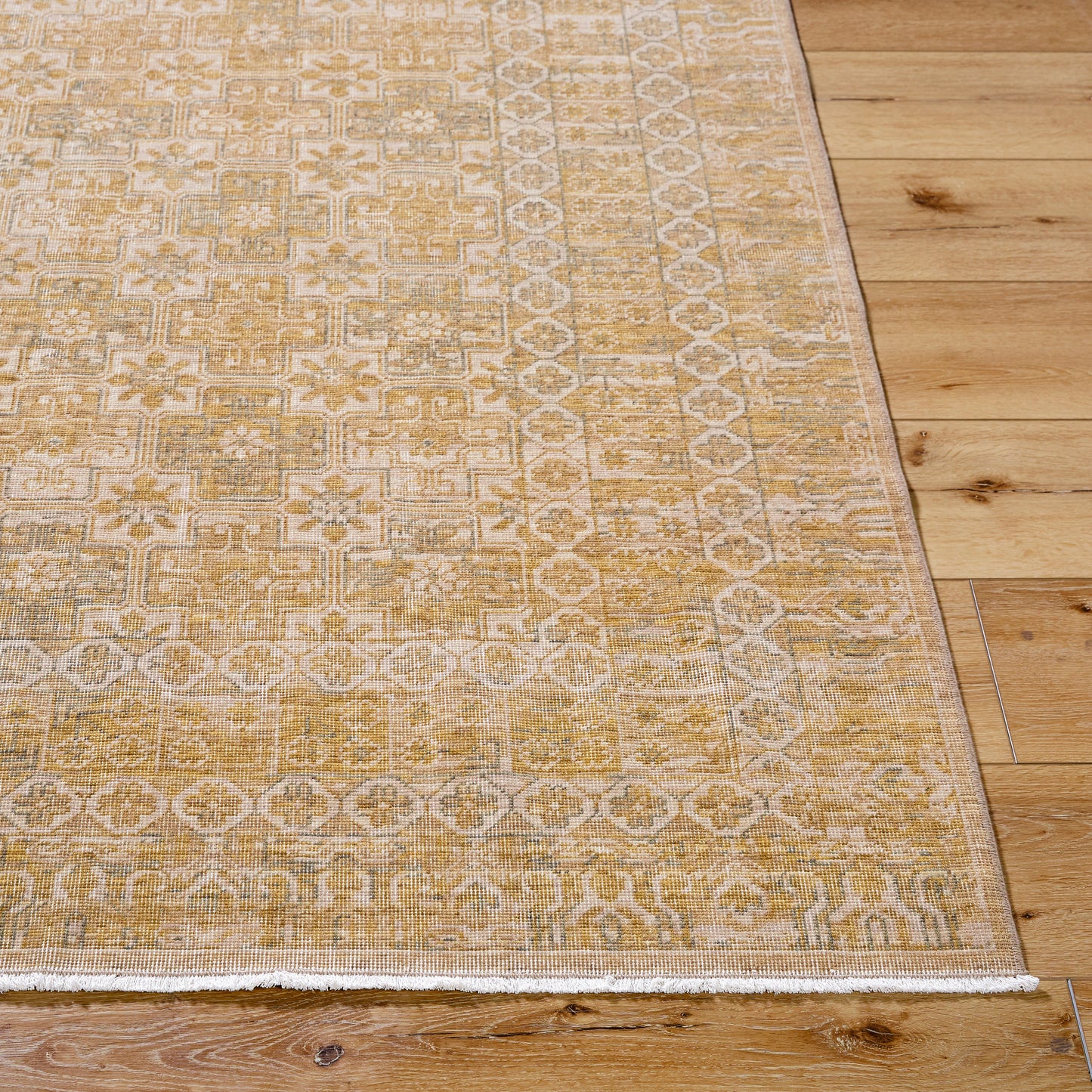 Tapis Becki Owens Renaissance fait main, beige et taupe
