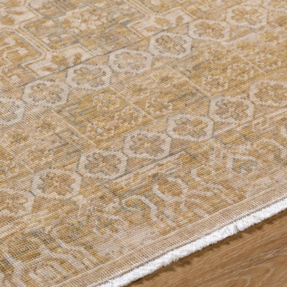 Tapis Becki Owens Renaissance fait main, beige et taupe