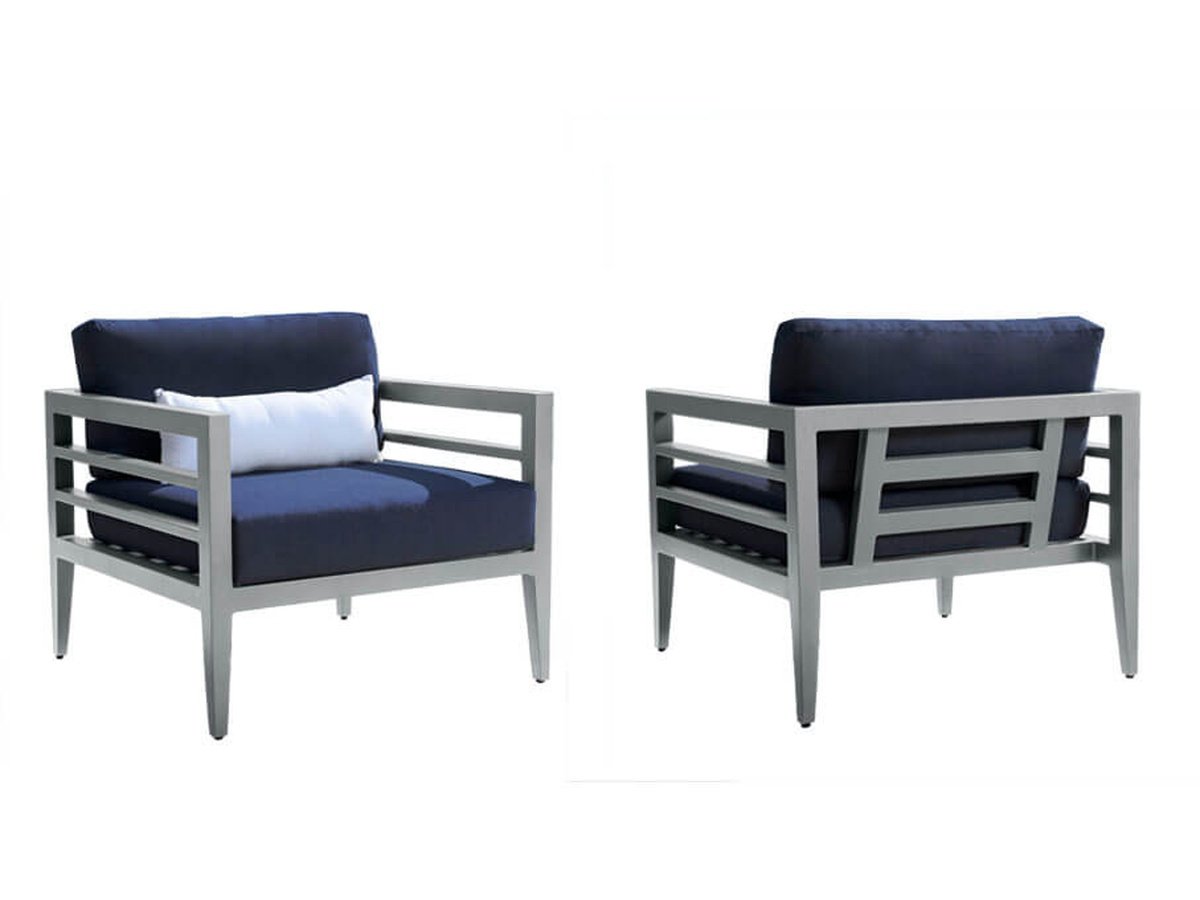 Fauteuil Belamar (lot de 2) - Bleu