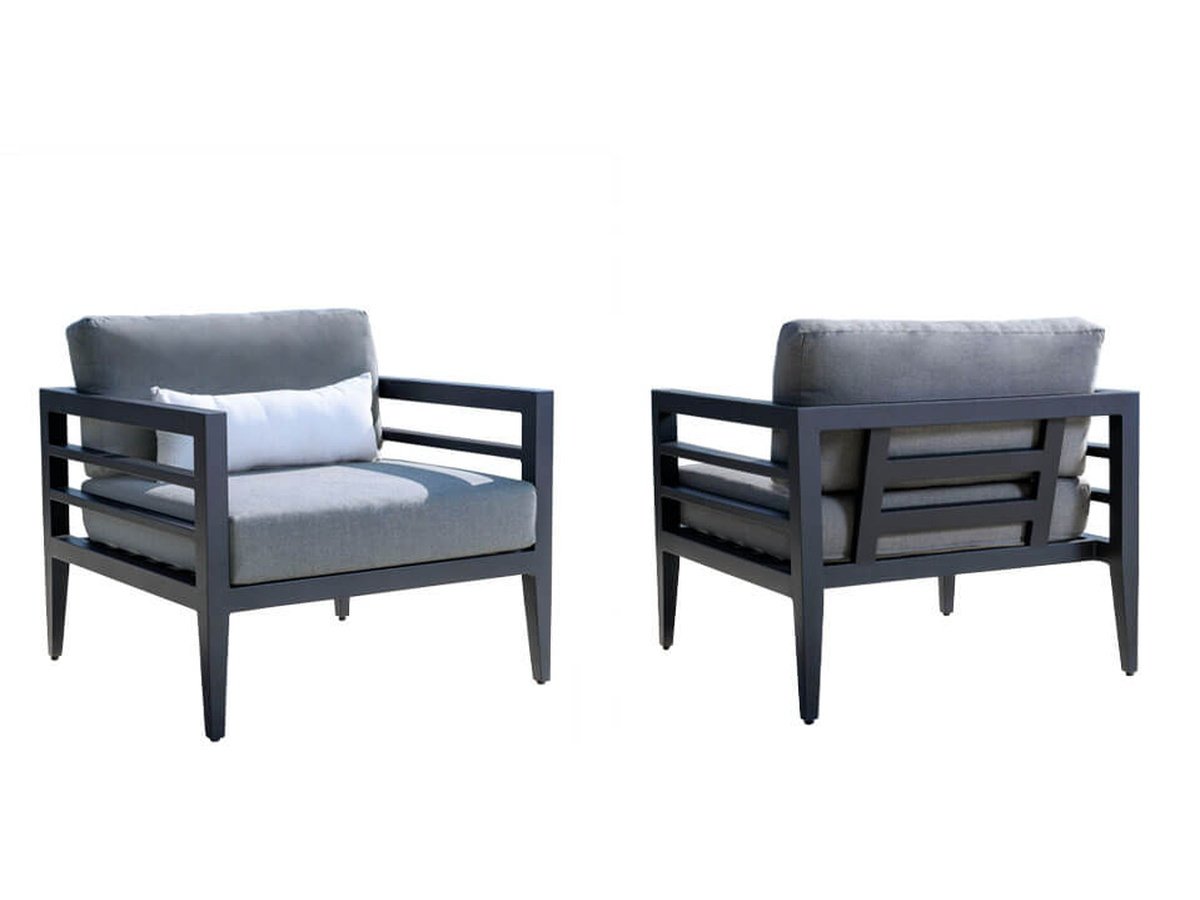 Fauteuil Belamar (lot de 2) - Bleu