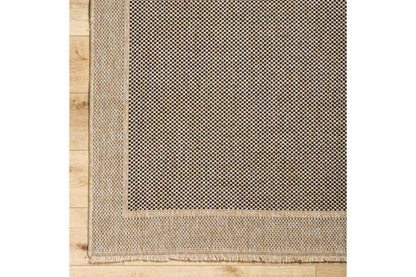 Tapis d'extérieur tissé à la machine Mortimer